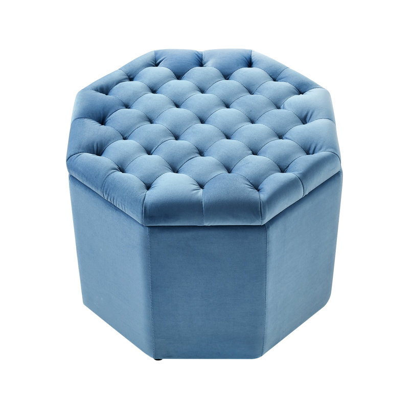 Rangement spécialisé 25 po noir capitonné, Velours bleu clair, Médium