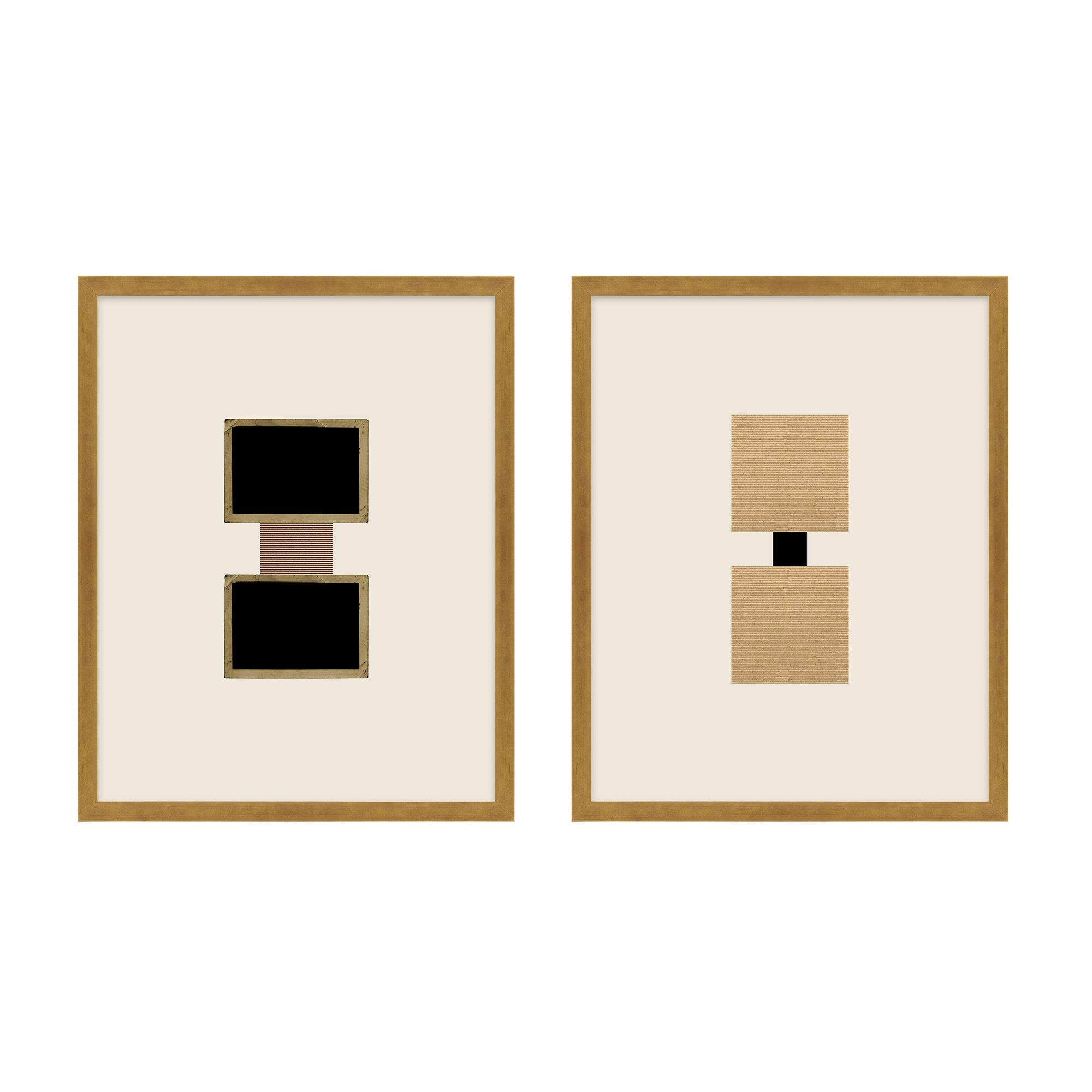 Column by Eleni Psyllaki For Paradissi Digital Art, Gold Framed, 20" H x 16" W  x 1.25" D