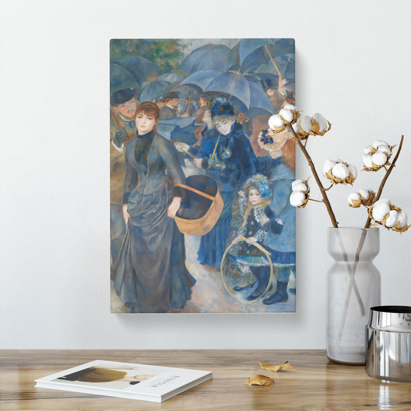 The Umbrellas by Pierre-Auguste Renoir - Wrapped Canvas Painting, 91cm H x 60cm W x 3cm D