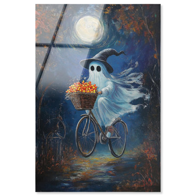 Ghost Rider Acrylic Print Halloween Art Decor by Art Remedy, Ready to Hang, 30 x 45