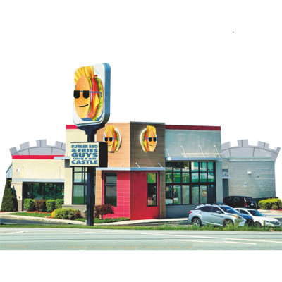 SP13523 Burger Bro Fries Guys restaurant Castle Cook Out Out