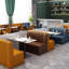 Canapé de café moderne et luxueux-499361543
