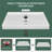48 X 36 In. Single Threshold Acrylic Shower Base With Center Hidden Square Drain In White