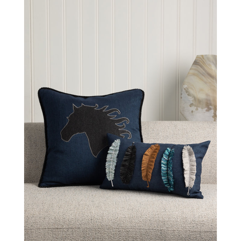 Believe Denim Rectangular Performance Pillow Cover & Insert