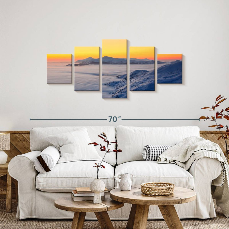 Sunset Snow, 24" H x 55" W