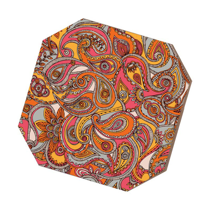 Ensemble de verres à ressorts motif cachemire 5 pièces