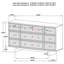 Commode 9 tiroirs Kimpton