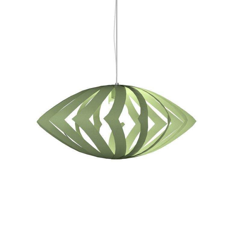 Versátil 1 - Light Pendant, 13.65" H x 26.52" W x 26.52" D, American Walnut