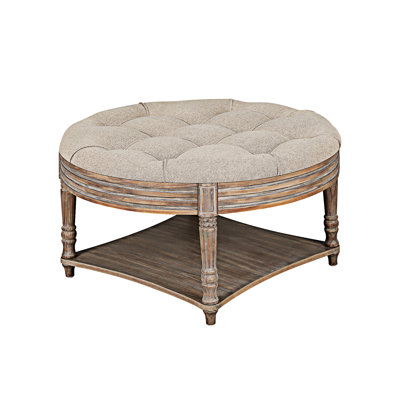 Button Tufted Ottoman Coffee Table
