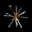 Solitude 1 - Light LED Chandelier-70593597