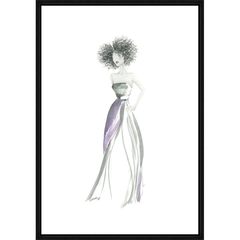 A Night At The Gala I Painting by Michel Smith Boyd, Black Framed