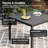 Milaan Square Metal Outdoor Dining Table With Umbrella Hole , 37.8'' in. W 37.8'' in. D-1974607785