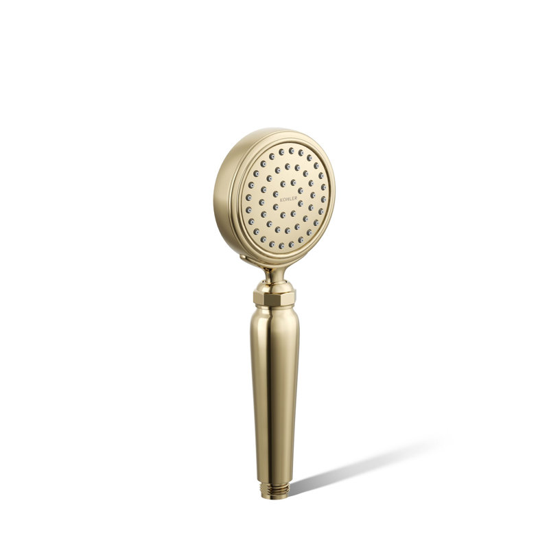 Artifacts Full/Standard Handheld Shower Head with Katalyst Air Induction Spray, Vibrant Gold, 1.75 GPM