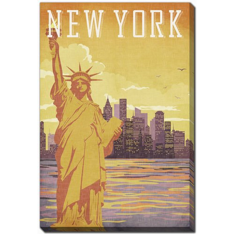 Affiche de l'État de New York, H 20 po x l 16 po