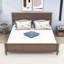Lit plateforme en bois avec tête de lit et lattes-991636043-991636085