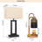 Set of 2 Touch Control Table Lamp with 2 USB Ports and 1PCS seenlast Candle Warmer with Dimmer Adjustable Height