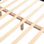 Structure de lit tapissier avec tête de lit en forme de biscuit-782991542