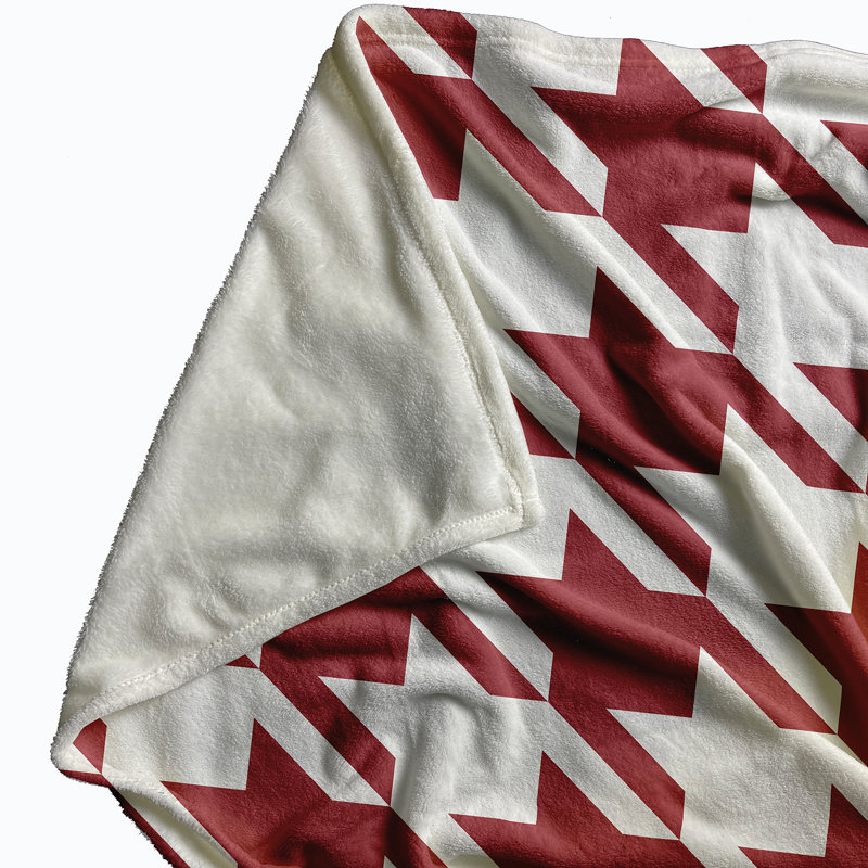 Edenbridge Plain Weave / Muslin Throw Blanket, Red