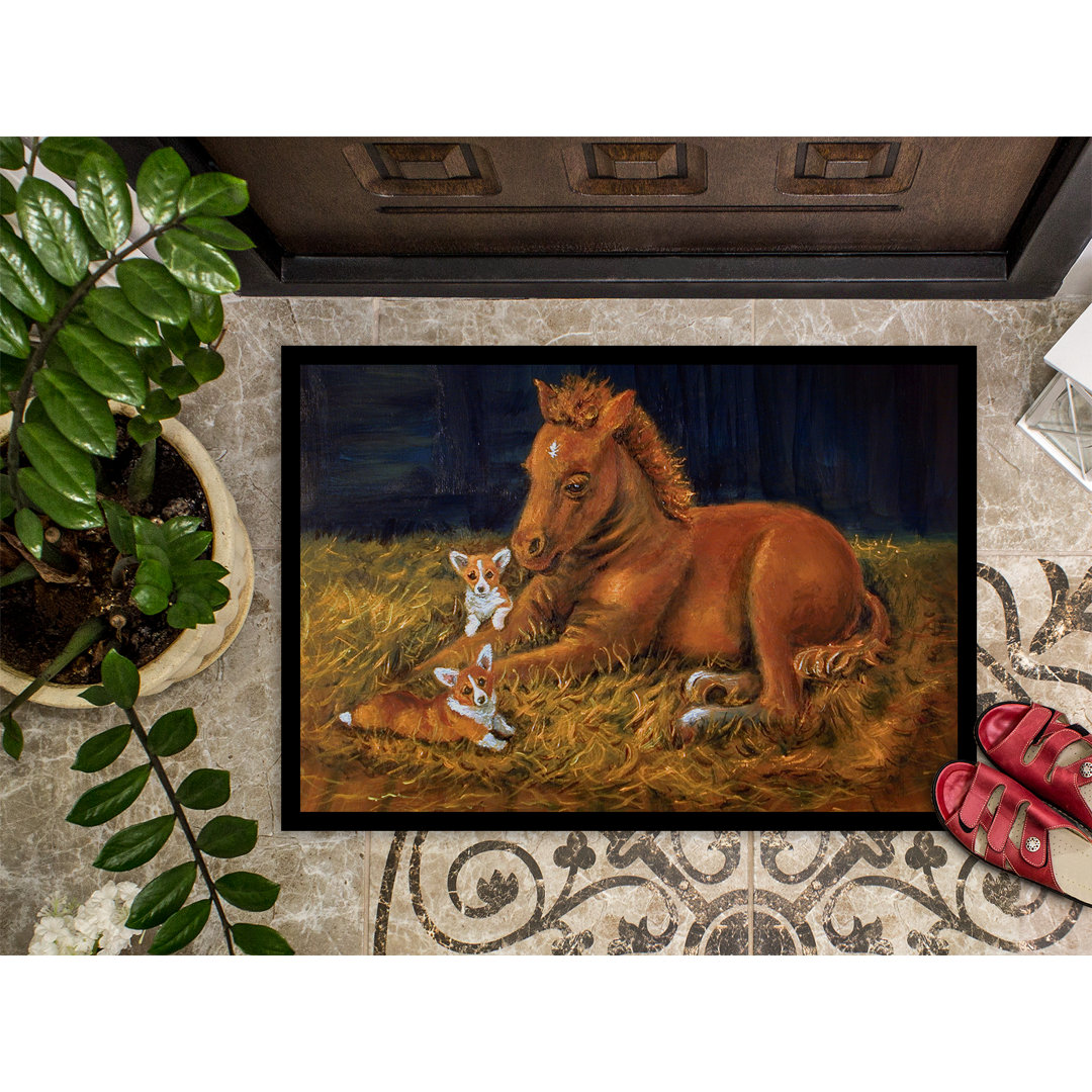 Vining Non-Slip Outdoor Doormat Winston Porter Mat 