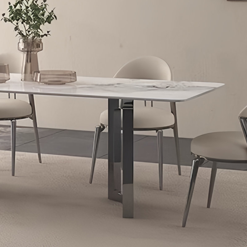 Luxury-Style Modern Dining Table, 29.53"H x 70.87"L x 35.43"W