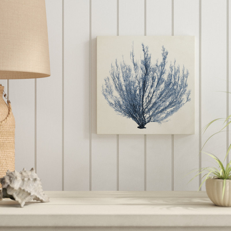 «Coastal Seaweed III», peinture sur toile, H 12 po x l 12 po, Toile tendue