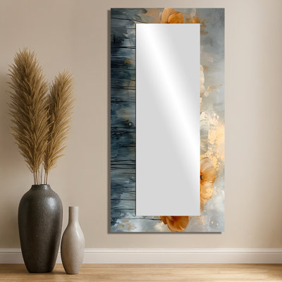 Golden Glow of Ranunculus Flowers Field I - Art mural miroir floral - imprimé sur métal