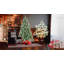 Arbre de Noël 5 pi avec 51 pommes de pin - 694 pointes, branches mixtes en PVC et aiguilles dures, structure à charnières pour une installation facile, support en métal robuste - arbre de Noël réaliste-1027493623
