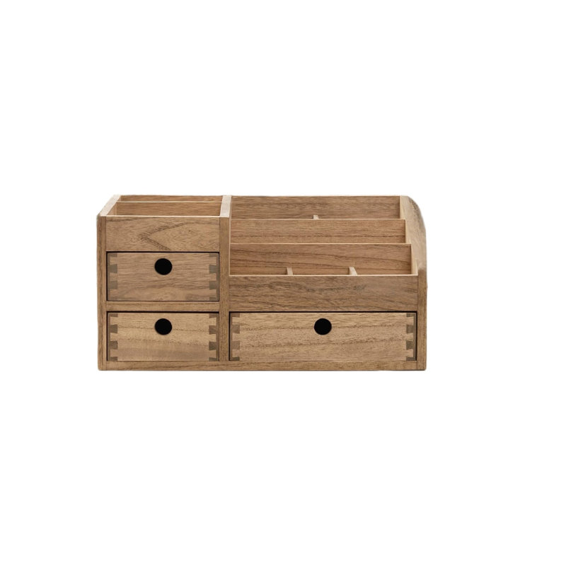 Solid Wood Desk Organiser