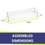 35.5'' x 11.5'' Rectangle Tempered Glass Fire Pit Accessory