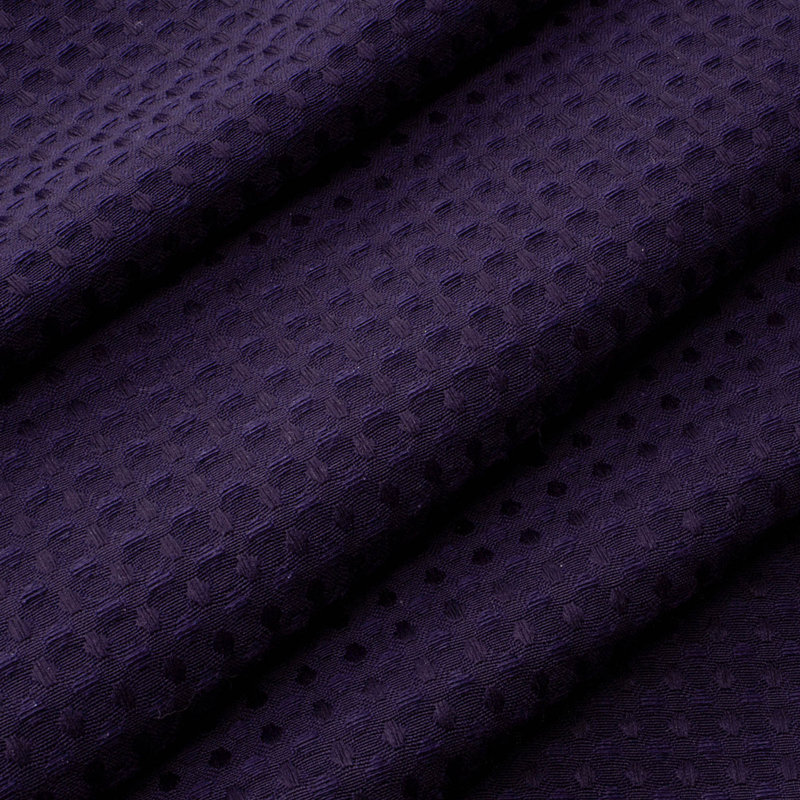 Rideau de douche Ramjani Waffle Weave, H 74 po x l 71 po, Mauve royal