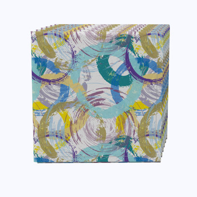 Alysson 100% Cotton Abstract Square Napkin