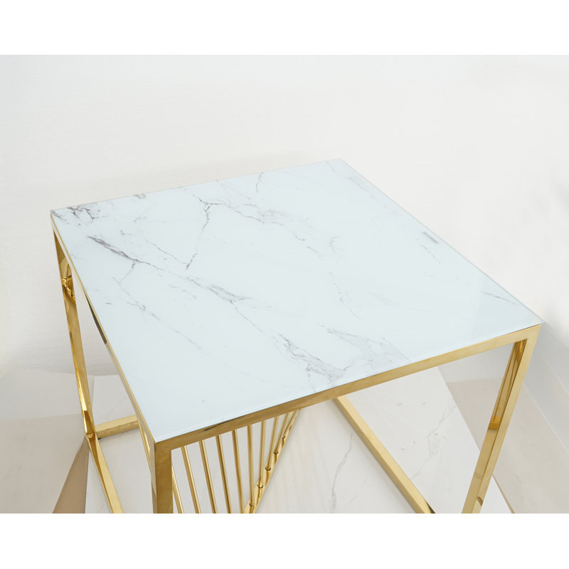 Table de salle à manger à tréteaux 21,65 po Emerita