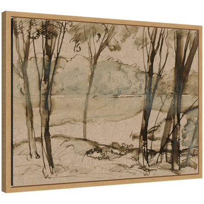 «The Lake» par Donald Shaw MacLaughlan par le Smithsonian American Art Museum, reproduction d'art sur toile encadrée