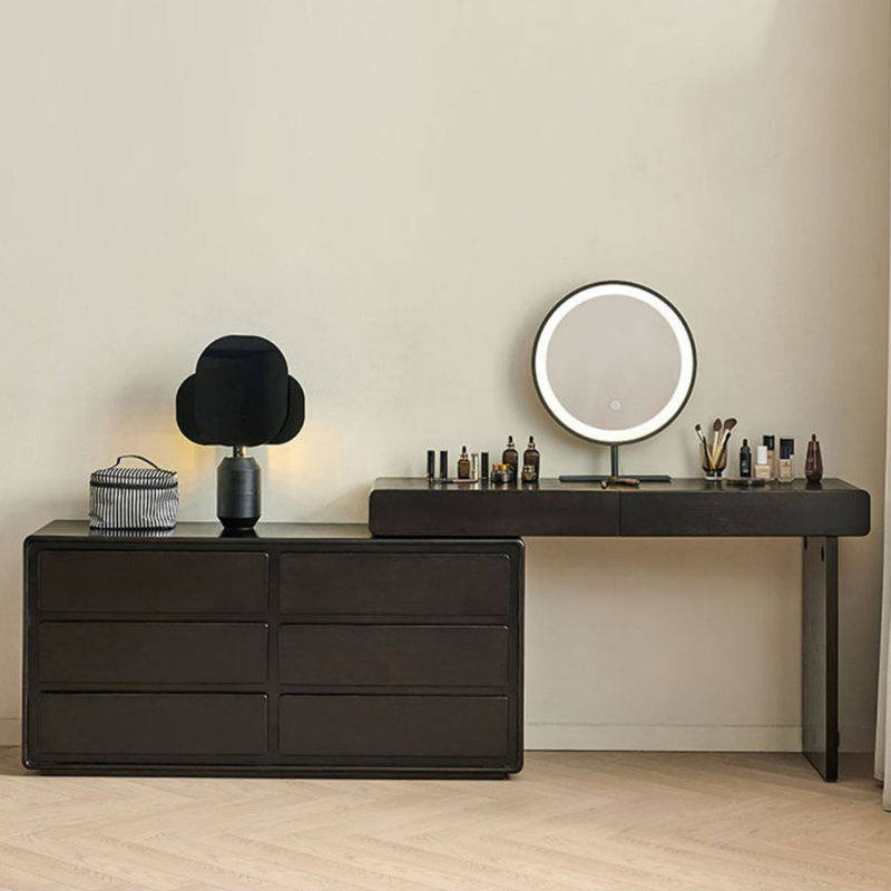Makeup Vanity with Light mirror,8 drawers