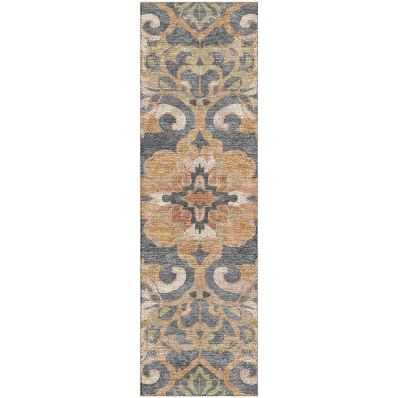 Premium Machine Washable Ralston AMF1947 Global Rug, Runner 2'3" x 7'6"