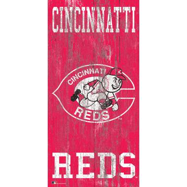 Cincinnati Reds Baseball Wood Sign