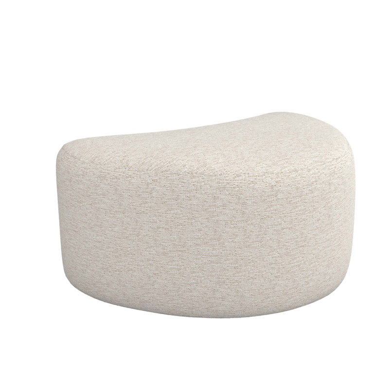 Carlisle Wedge Pouf, Drift Chenille