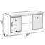 Banc de rangement pour chaussures en MDF Quincy