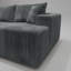 Canapé-lit convertible 78,8 po sans os 78,00 po, canapé modulaire 2 pièces, sans assemblage - cendre volcanique, velours-987822281-987822273-974009812