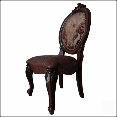 Chaises d'appoint classiques à dossier ovale avec sièges rembourrés pour une décoration intérieure élégante et un siège quotidien confortable