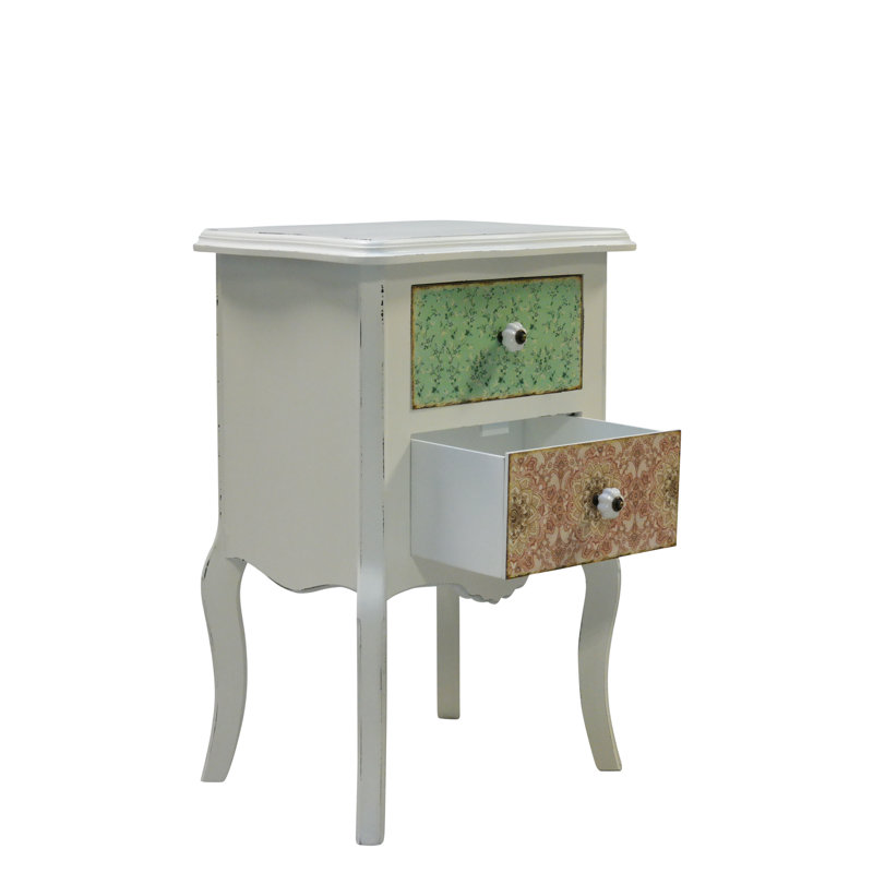 Paisley 43cm W Manufactured Wood Bedside Table