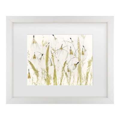 Bolog Nel Talen Snowdrops Matted Framed Art