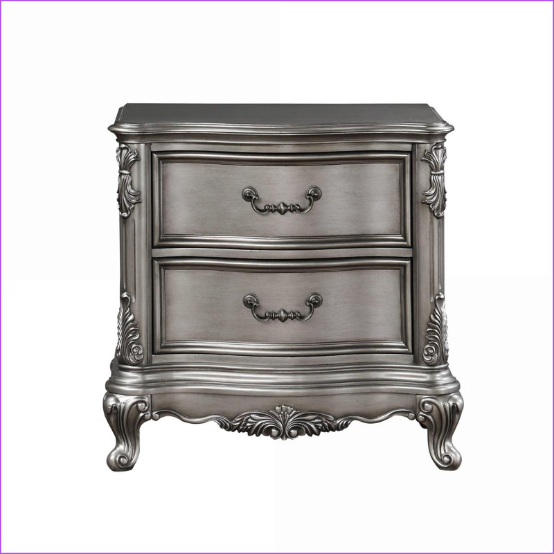 Table de chevet 2 tiroirs Traditional
