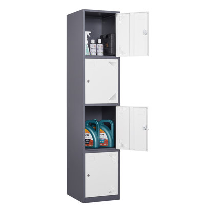 Metal 4 - Tier 15'' Gym Locker with Key