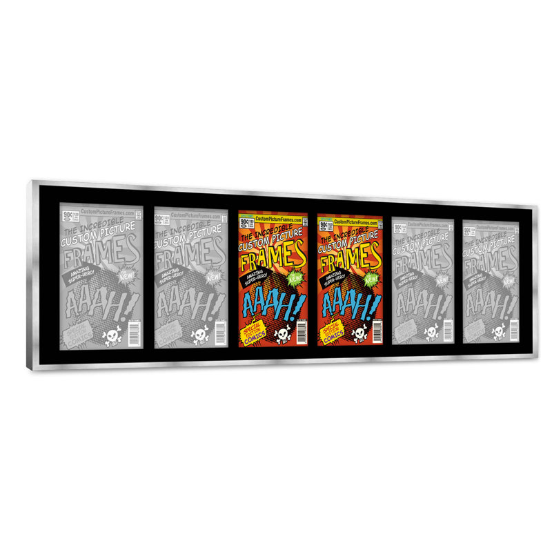 Cadre photo Evalynn, Noir / argent, 7,75 po x 10,5 po