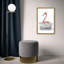 «Bathaign Flamingo», peinture sur toile à cadre flottant-119891397-58869376-58869375