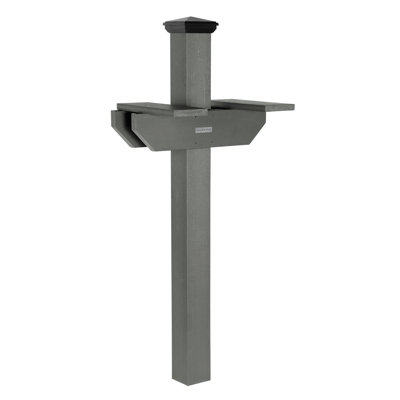 Hazelton Two-Sided Mailbox Post