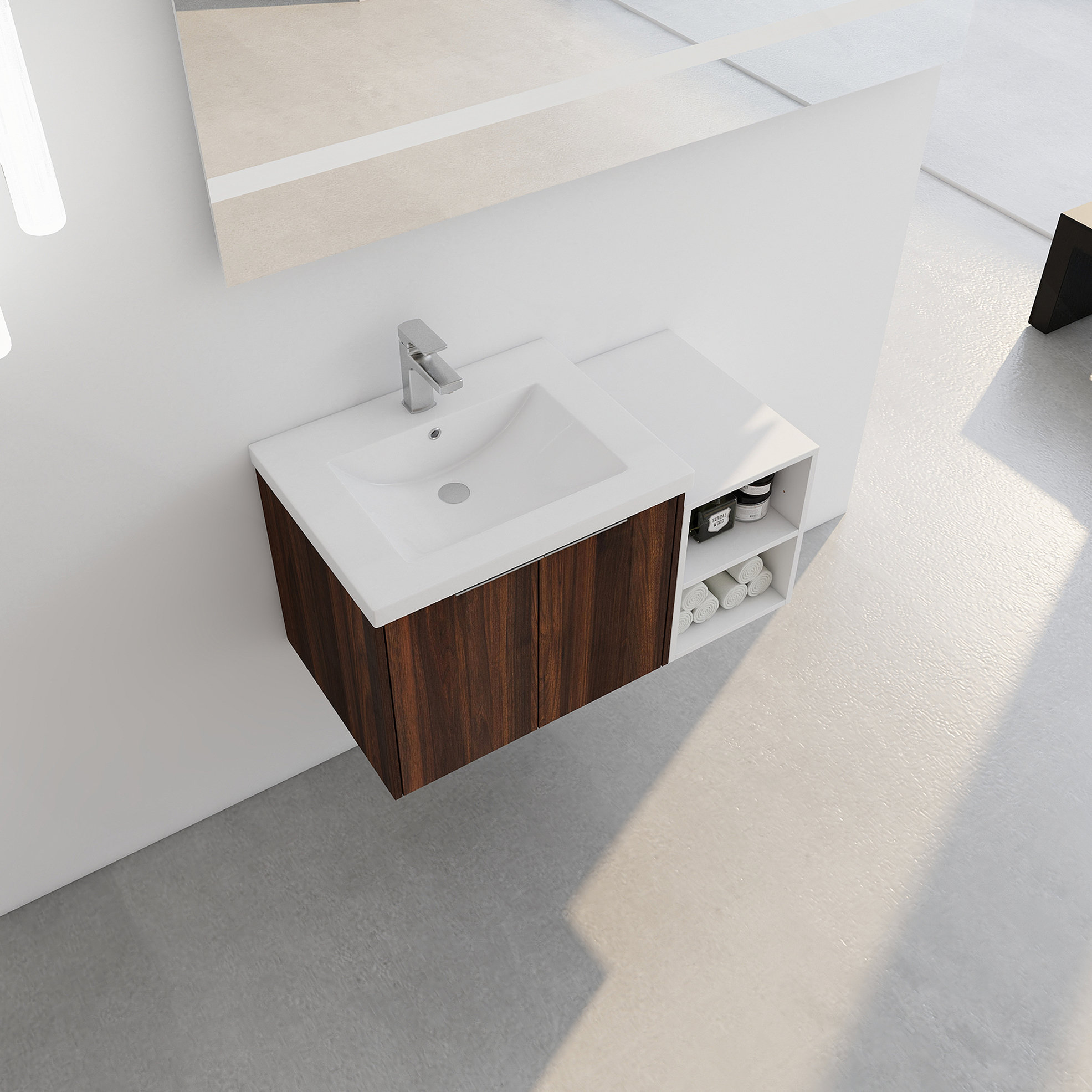 Curated visual reference: Gallery Detail: Ebern Designs 36 Inch Soft Close Doors Bathroom Vanity With