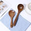 Ensemble d'ustensiles en bois 10 pièces pour la cuisine - Spatules, cuillères et pinces pour casseroles antiadhésives en bois d'acacia