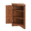 Armoire de rangement triangulaire pour salle de bain avec tablettes réglables, armoire de plancher autoportante, organisateur de coin pour petit espace-1238026027